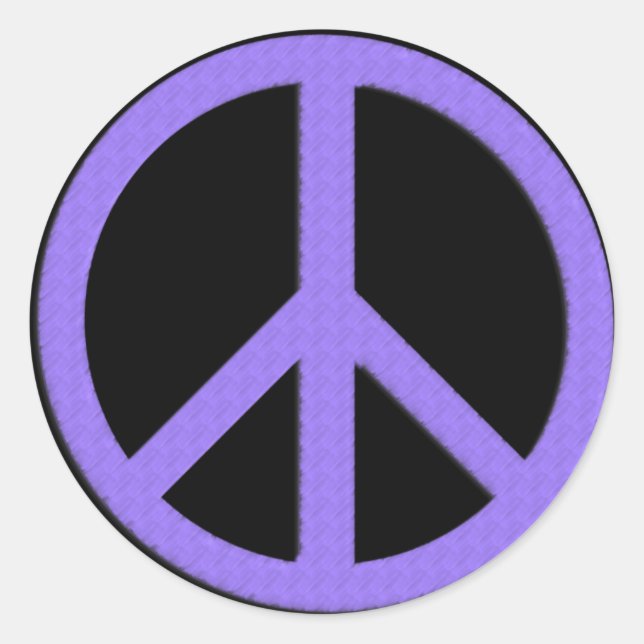 Pegatina Redonda 3" PURPURA DE LA Paz (Anverso)