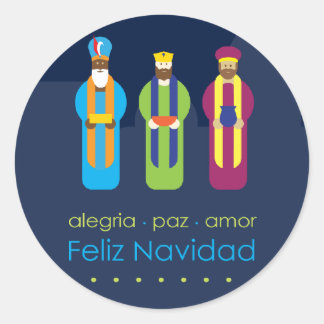 Pegatina Redonda 3 Reyes