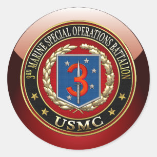 Pegatina Redonda 3ro MSOB [3D]