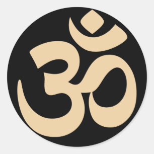 Pegatina Redonda 3ro símbolo simple del ojo