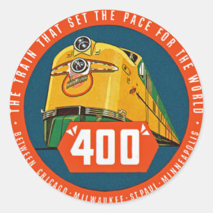 Pegatina Redonda 400 ~ "El tren que fija el ritmo"
