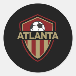 Pegatina Redonda 404 United Atlanta Soccer Ball Badge Jersey