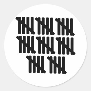 Pegatina Redonda 40.º cumpleaños