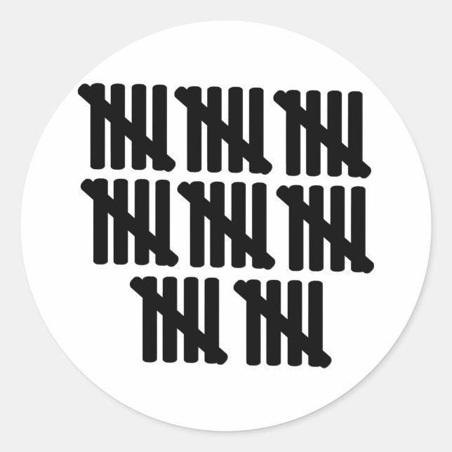 Pegatina Redonda 40.º cumpleaños (Anverso)