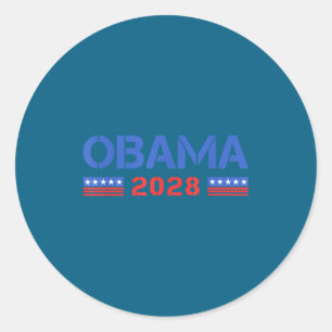 Pegatina Redonda 44-48 Michelle Barack Obama Para Presidente '2