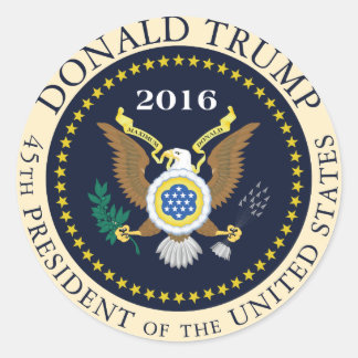 Pegatina Redonda 45.º Presidente de los Estados Unidos