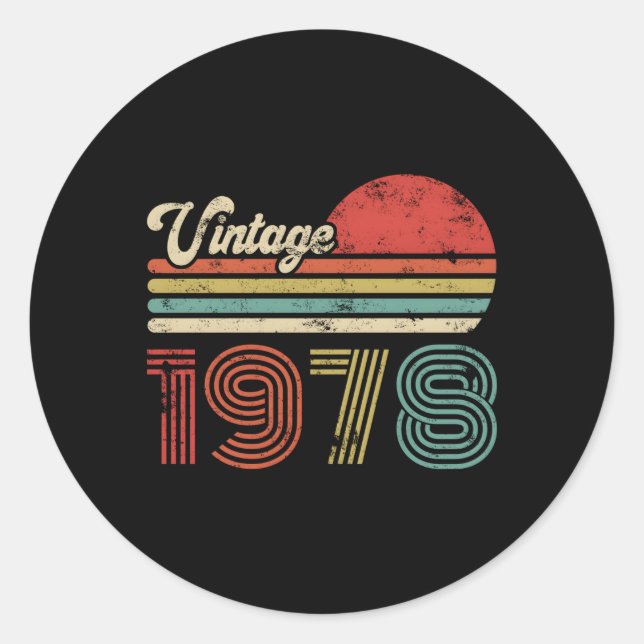 PEGATINA REDONDA 45 1978 45ª (Anverso)