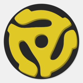 Pegatina Redonda 45 Adaptador de registro