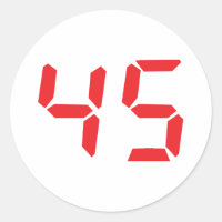 45 número digital de cuarenta y cinco despertadore