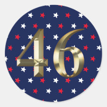 "46" Biden President, Biden Harris 2020 Gold Blue