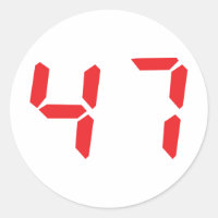 47 número digital de cuarenta y siete despertadore