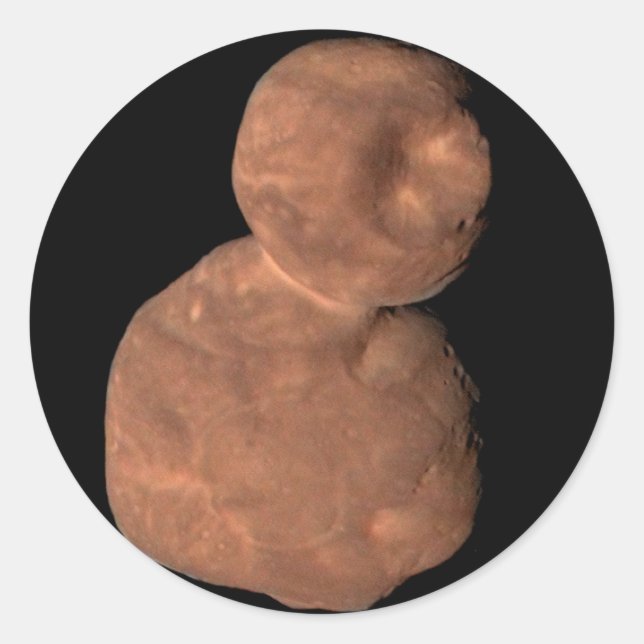 Pegatina Redonda 486958 Arrokoth (2014 MU69) (Anverso)