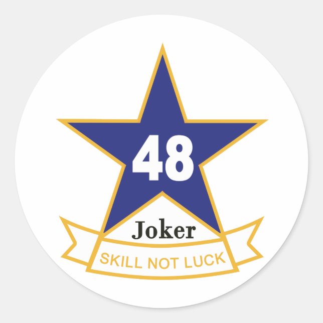 PEGATINA REDONDA 48.º AHC (Anverso)