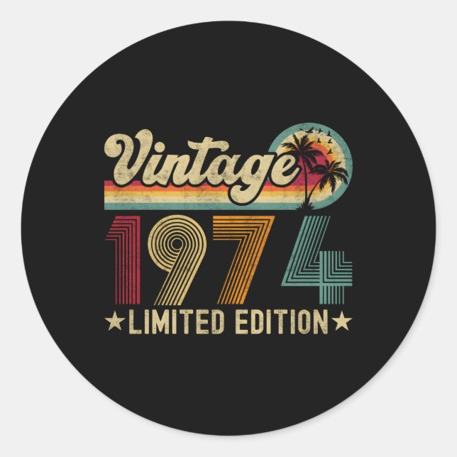 Pegatina Redonda 49 1974 49ª Para (Anverso)