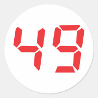 49 número digital de cuarenta y nueve despertadore