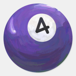 Pegatina Redonda 4 Ball