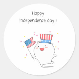 Pegatina Redonda 4 de julio especial