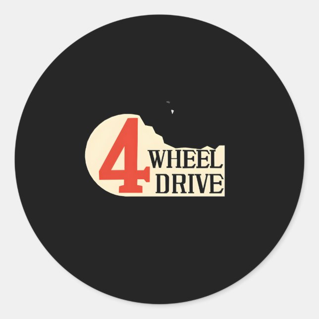 Pegatina Redonda 4 Ruedas Land Cruiser (Anverso)