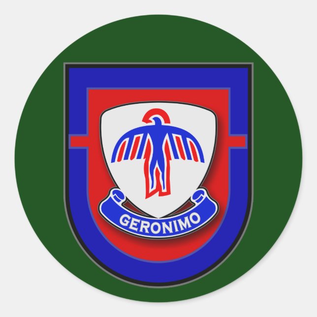 Pegatina Redonda 501º Regimiento de Infantería - Primer Batallón Fl (Anverso)