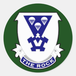 Pegatina Redonda 503d Registro de Infantería (Airborne) DUI