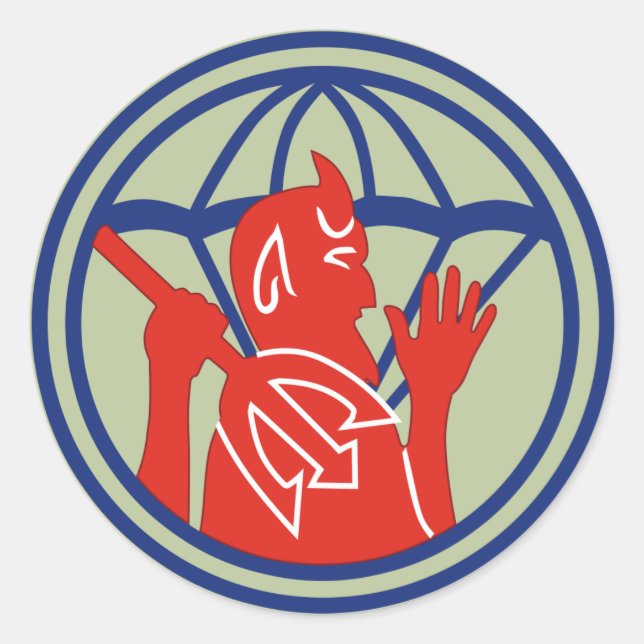 Pegatina Redonda 504º PIR REG (Segunda Guerra Mundial) (Anverso)