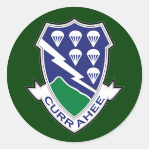 Pegatina Redonda 506º Regimiento de Infantería (Airborne) DUI