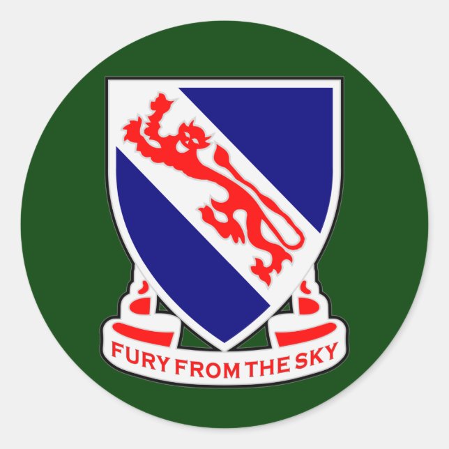 Pegatina Redonda 508º Regimiento de Infantería (Airborne) DUI (Anverso)