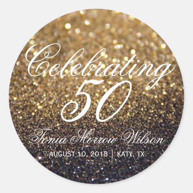 PEGATINA REDONDA 50.ª (Anverso)