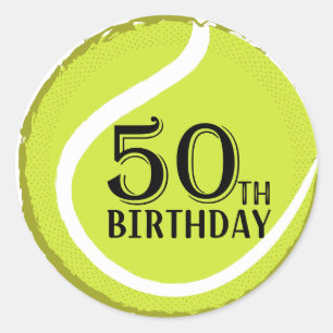 Pegatina Redonda 50 años de Tenis