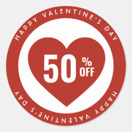 Pegatina Redonda 50% de descuento