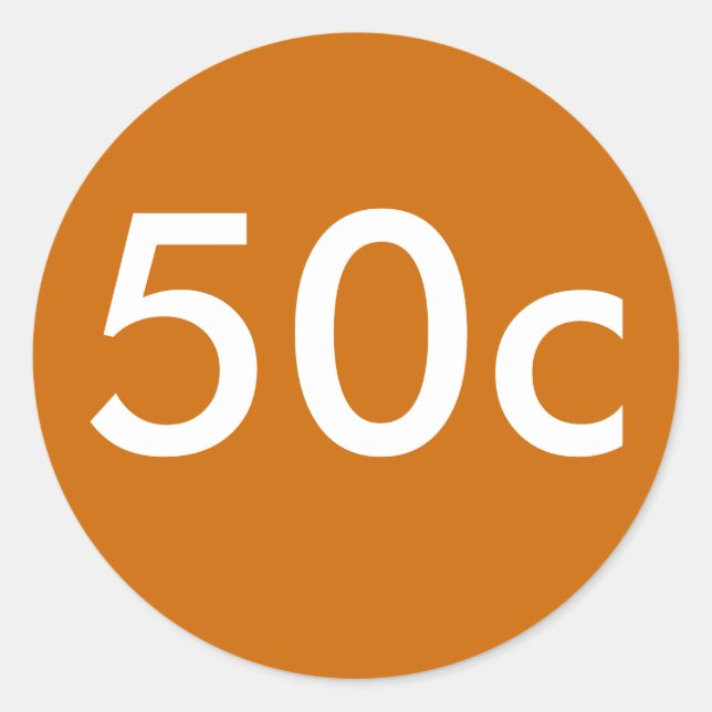 Pegatina Redonda 50 quater (Anverso)
