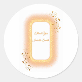 Pegatina Redonda 50 y fabulosos pegatinas de la ronda de cumpleaños