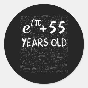 Pegatina Redonda 54.ª 54 Identidad De Math Geek Euler