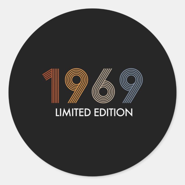 Pegatina Redonda 54 Años 1969 54ª (Anverso)