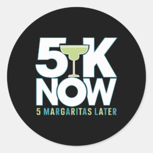 Pegatina Redonda 5.000 Margaritas luego de la celebración del Cinco