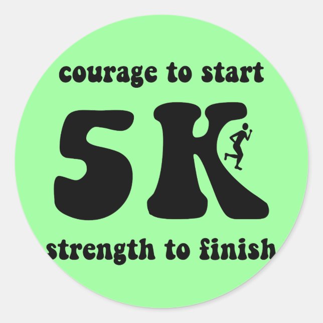 PEGATINA REDONDA 5 K INSPIRADOR (Anverso)