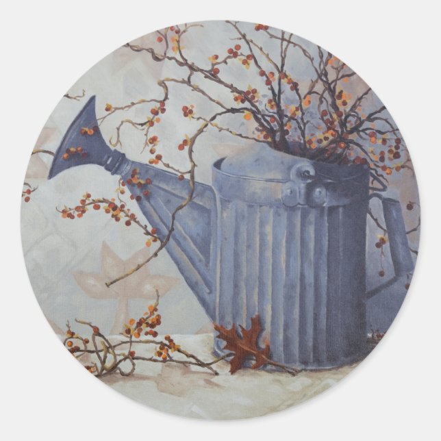 Pegatina Redonda 6033 agridulce en lata de agua para Pegatinas de t (Anverso)