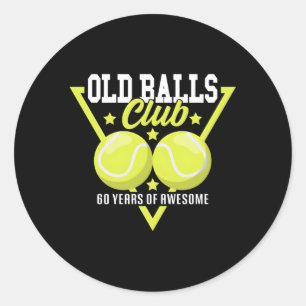 Pegatina Redonda 60.º Club I De Bolas