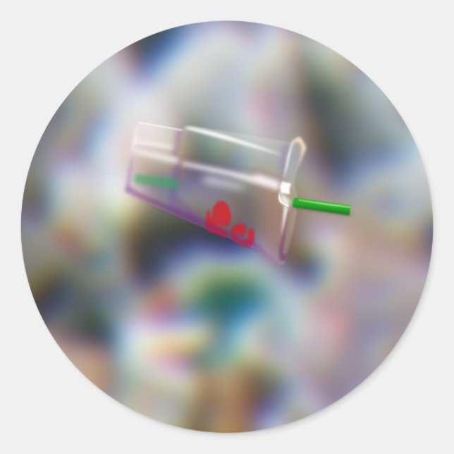 Pegatina Redonda 60 A Plastic Cup (Anverso)