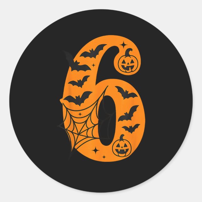 Pegatina Redonda 67 Halloween Matching Twin Boys Girls Brothers Sis (Anverso)