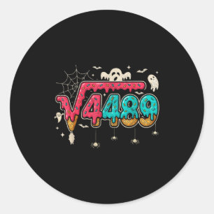 Pegatina Redonda 67 Helado Goteo Meme Raíz Cuadrada 4489 Jerga Mate