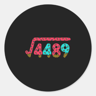 Pegatina Redonda 67 Helado Goteo Meme Raíz Cuadrada 4489 Jerga Mate