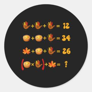 Pegatina Redonda 67 Meme Rompecabezas Lógico de Matemáticas de Acci