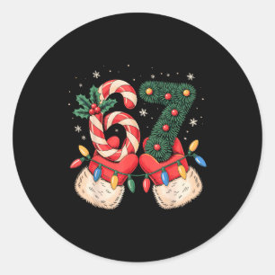 Pegatina Redonda 67 memes de Navidad pijamas de vacaciones argot de