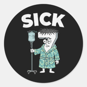 Pegatina Redonda 67 Sick Seven Six 6 7 Meme 