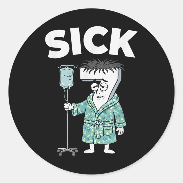 Pegatina Redonda 67 Sick Seven Six 6 7 Meme  (Anverso)
