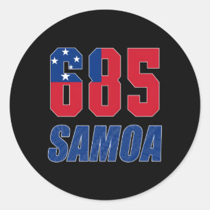 Pegatina Redonda 685 Samoa
