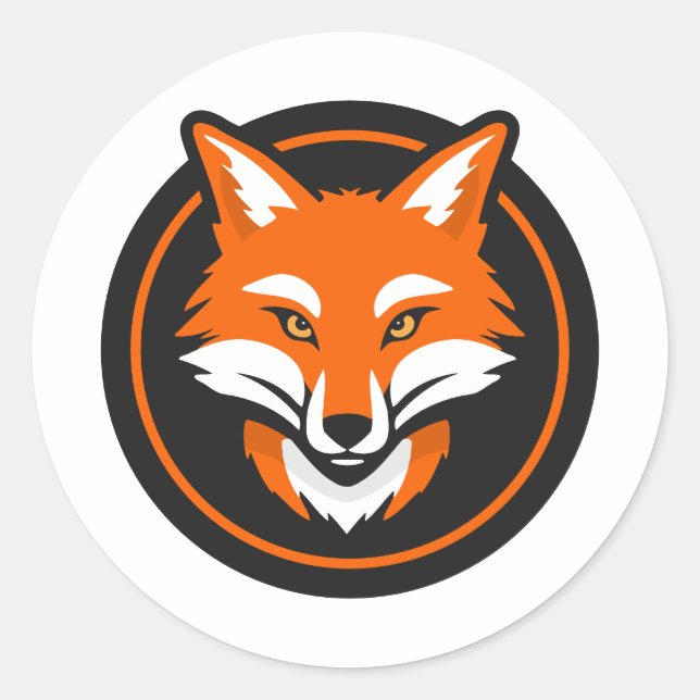 Pegatina Redonda 6.ª zorra (Anverso)