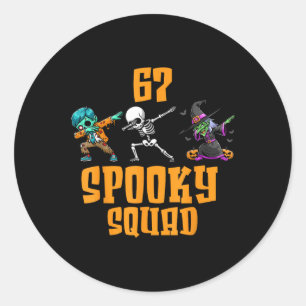 Pegatina Redonda 6 7 Halloween 67 Meme Seis Siete 6 7 Equipo Espelu