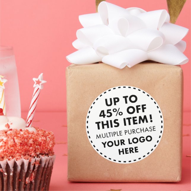 Pegatina Redonda 6 Calcomanías redondas personalizadas 45% de descu (Fiesta)